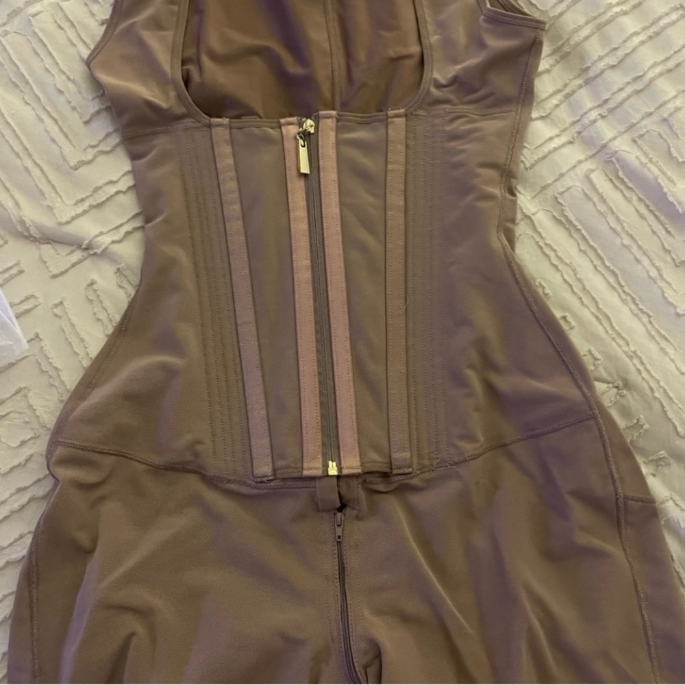Women’s Solid Color Zipper Corset